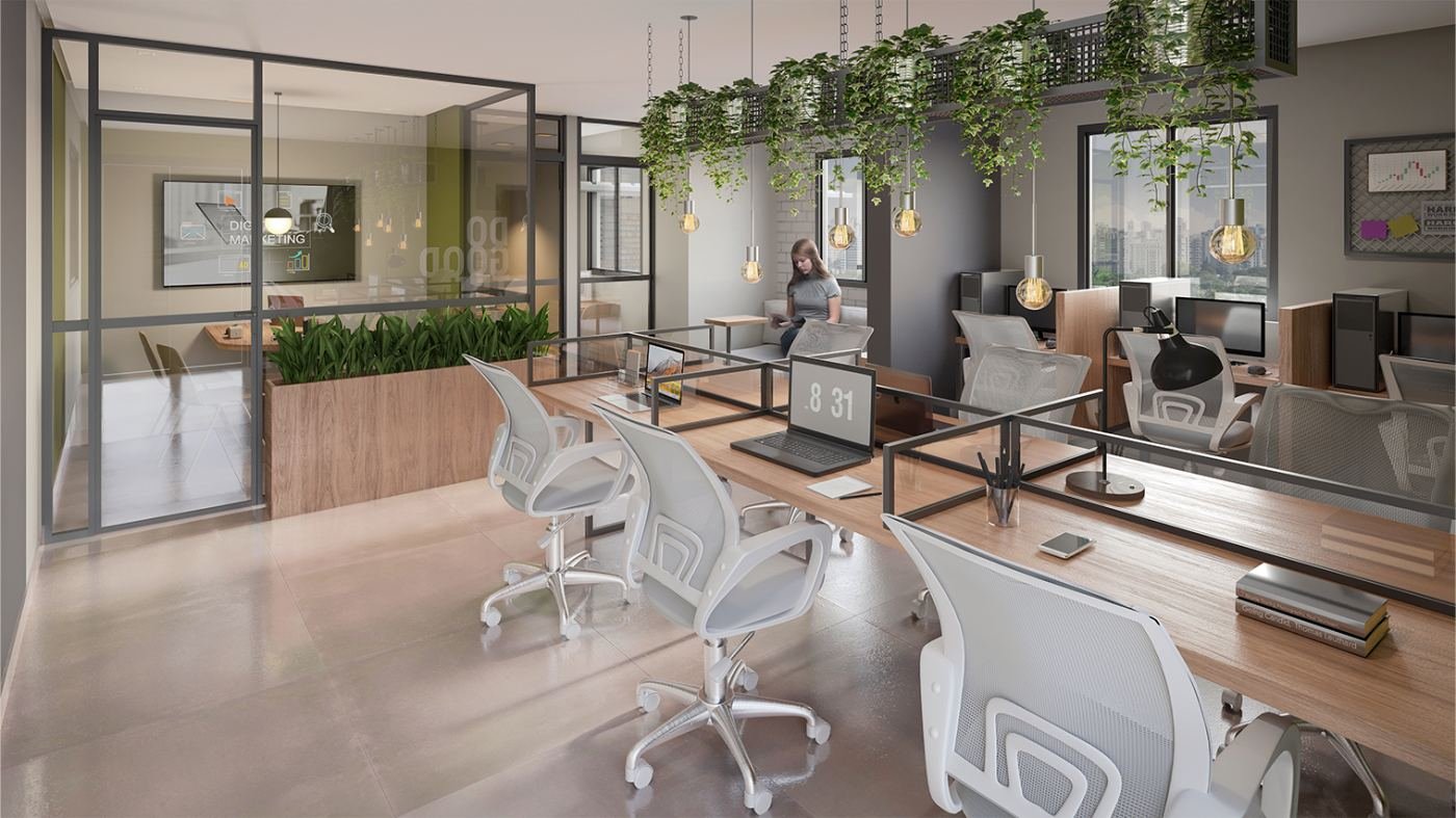 Coworking do Altos Santana, em Santana — perspectiva ilustrativa