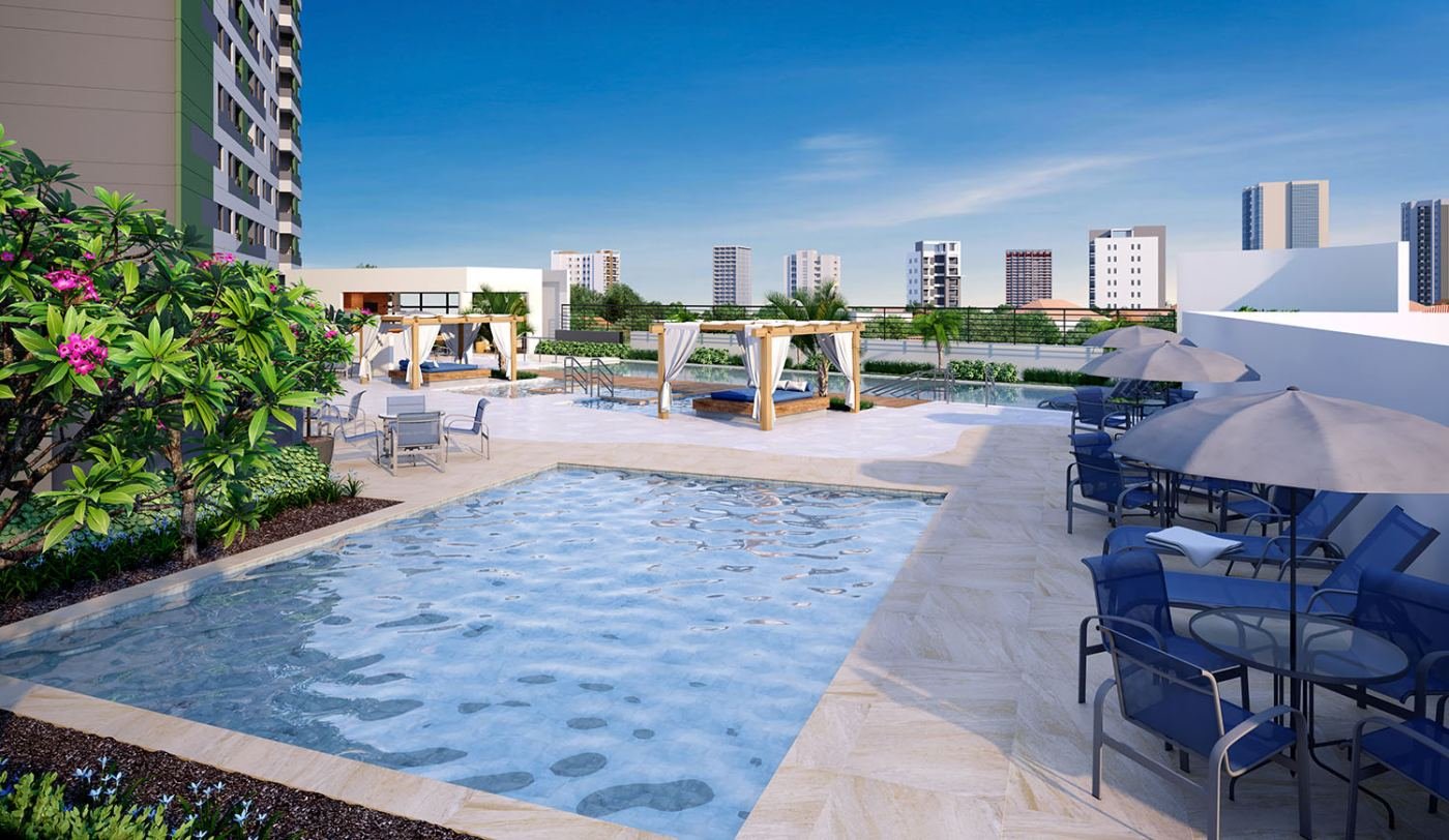 Piscina infantil do Graal Parque Home Resort, em Itaquera — perspectiva ilustrativa