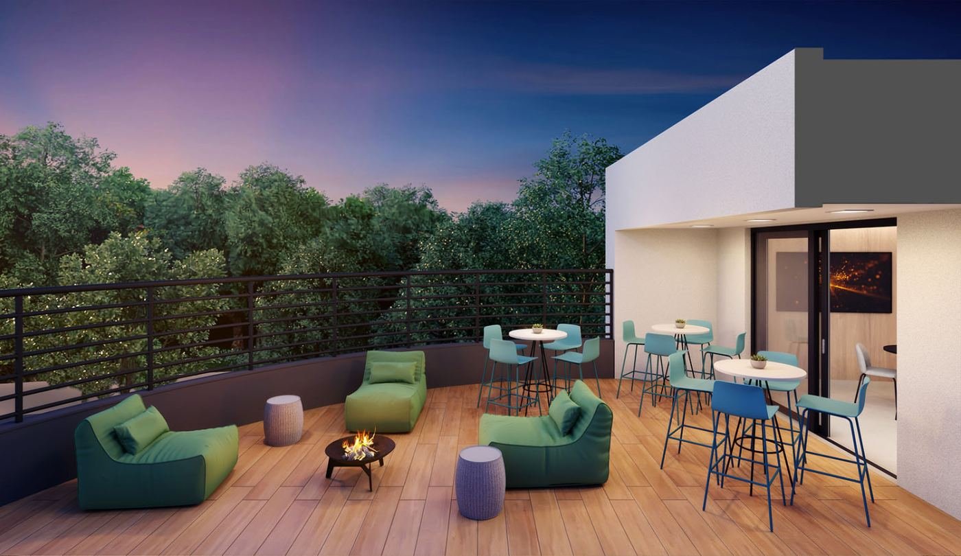 Terraço do Graal Parque Home Resort, em Itaquera — perspectiva ilustrativa