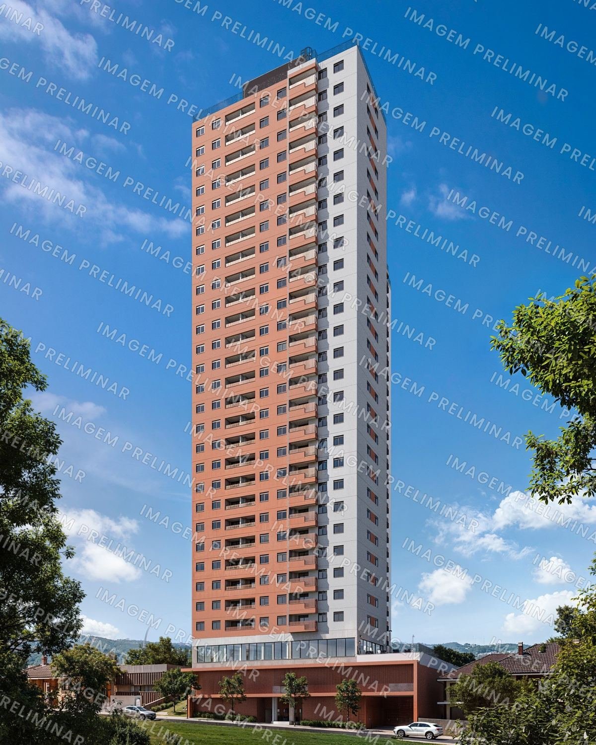 Lançamento da Graal em Vila Prudente, São Paulo — perspectiva ilustrativa