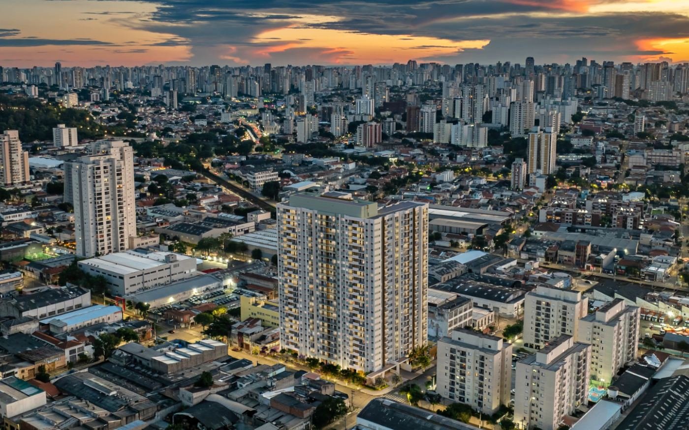 Perspectiva aérea ilustrativa do Mérito Ipiranga, Cury, no Ipiranga
