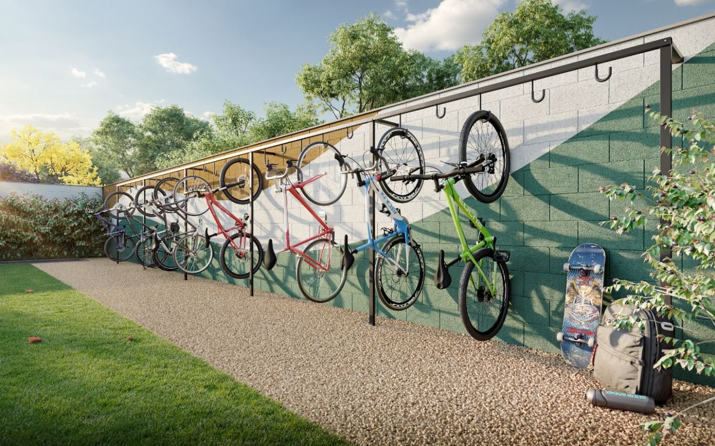 Bicicletário do Mérito Ipiranga — perspectiva ilustrativa