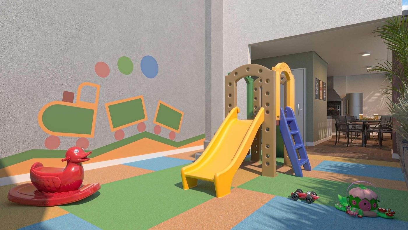 Play kids no 24º pavimento do Mood Design Vila Carrão — perspectiva ilustrativa
