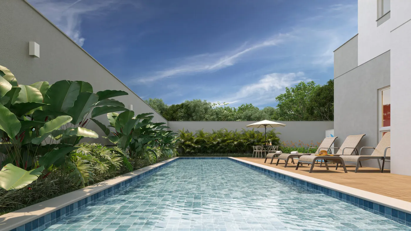 Piscina adulto do Mood Tatuapé — capa do vídeo, perspectiva ilustrativa