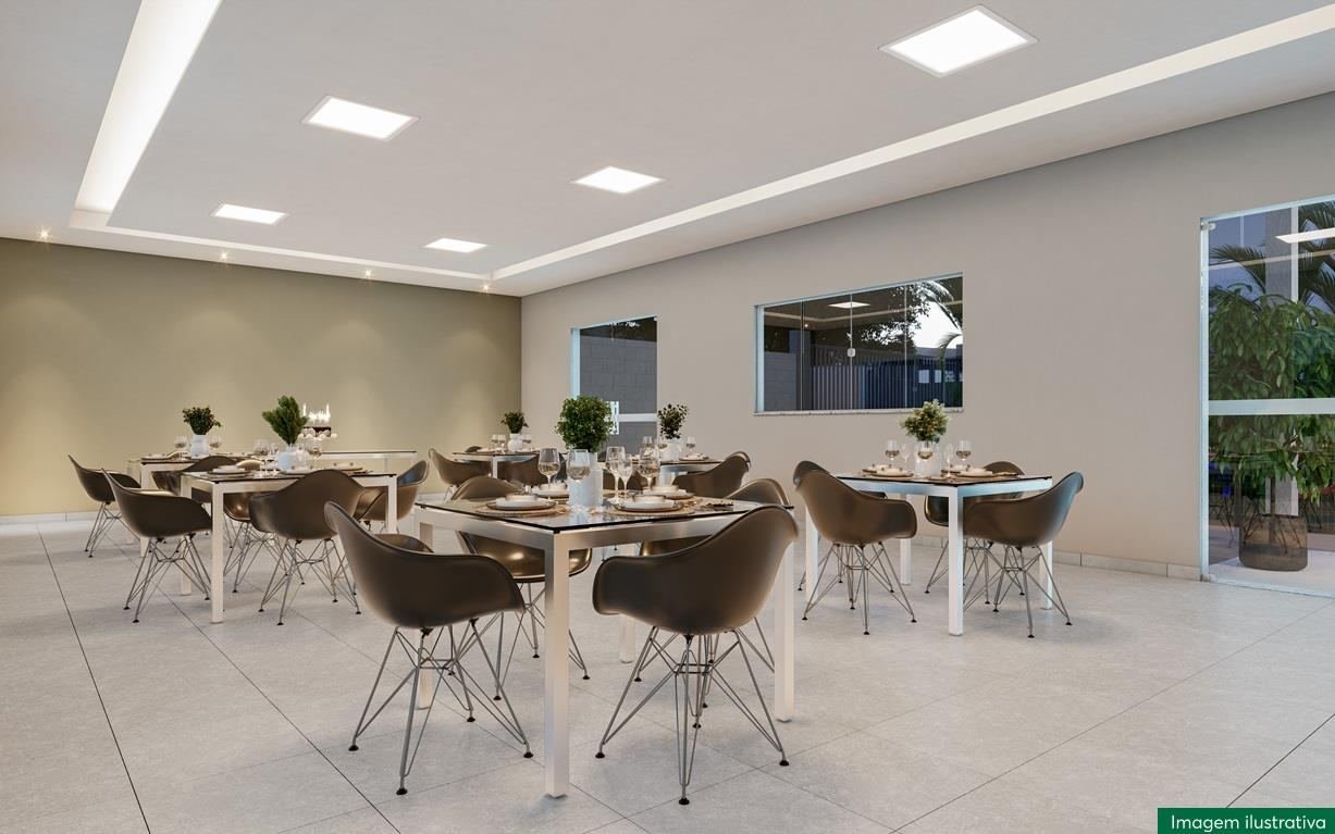 Salão de festas do Residencial Ipês, MRV em Itaquera, perspectiva ilustrativa