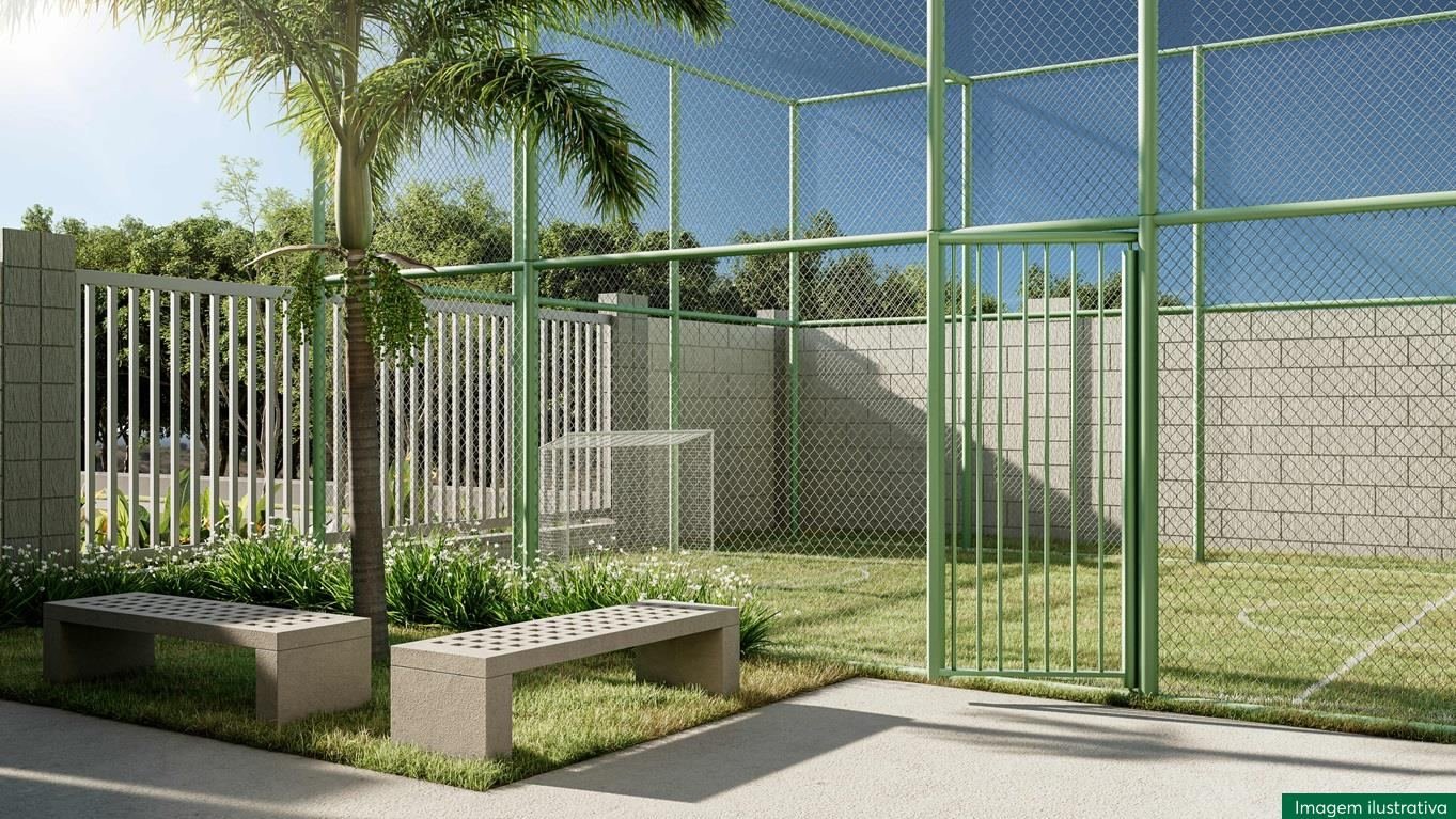 Praça do Residencial Ipês, MRV em Itaquera, perspectiva ilustrativa