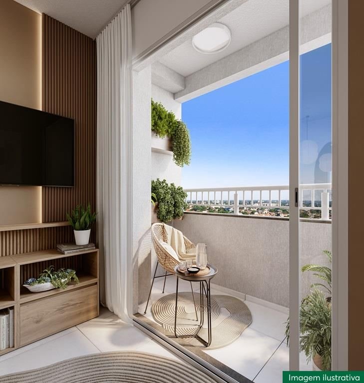 Varanda do Residencial Ipês, MRV em Itaquera, perspectiva ilustrativa