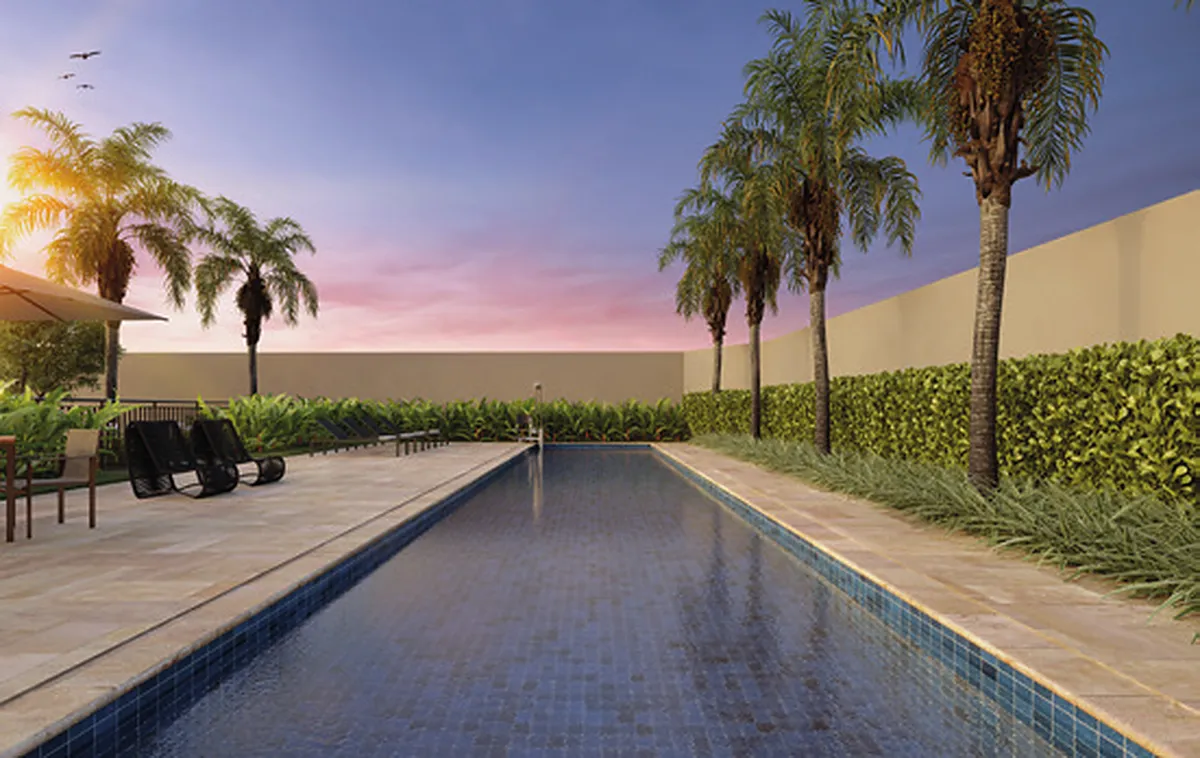 Piscina com raia do UNNI Harmoni, UNNI Limão, perspectiva ilustrativa