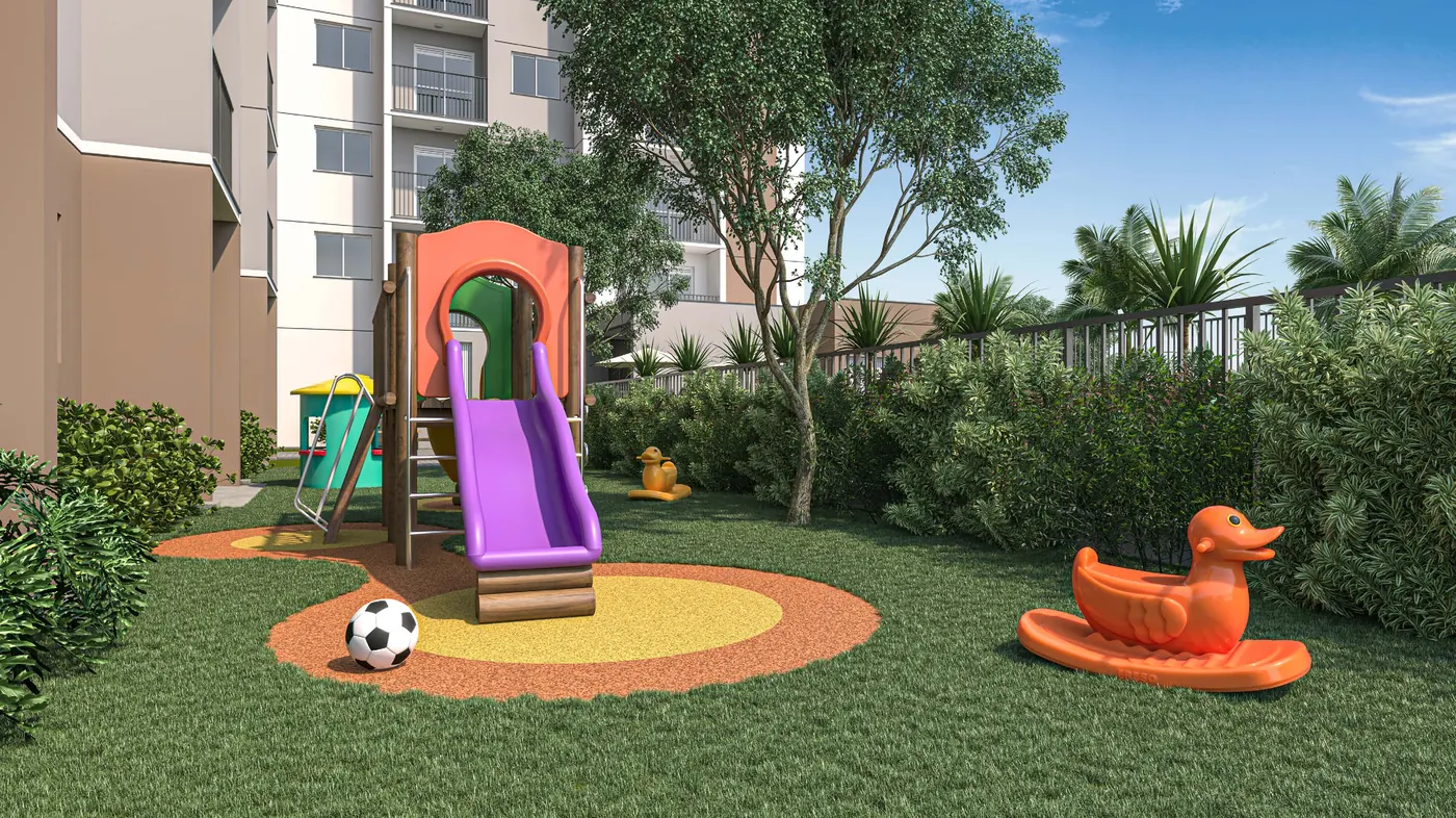 Playground do Vibra Origem Mooca, perspectiva ilustrativa