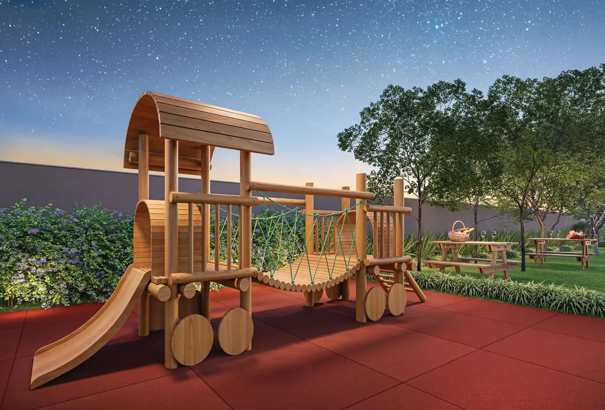 Playground e espaço família do Vivaz Origens da Mooca, perspectiva ilustrativa