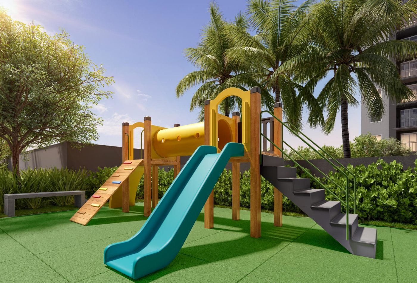 Playground do Vivaz Estação Santo Amaro, Vivaz em Santo Amaro, perspectiva ilustrativa
