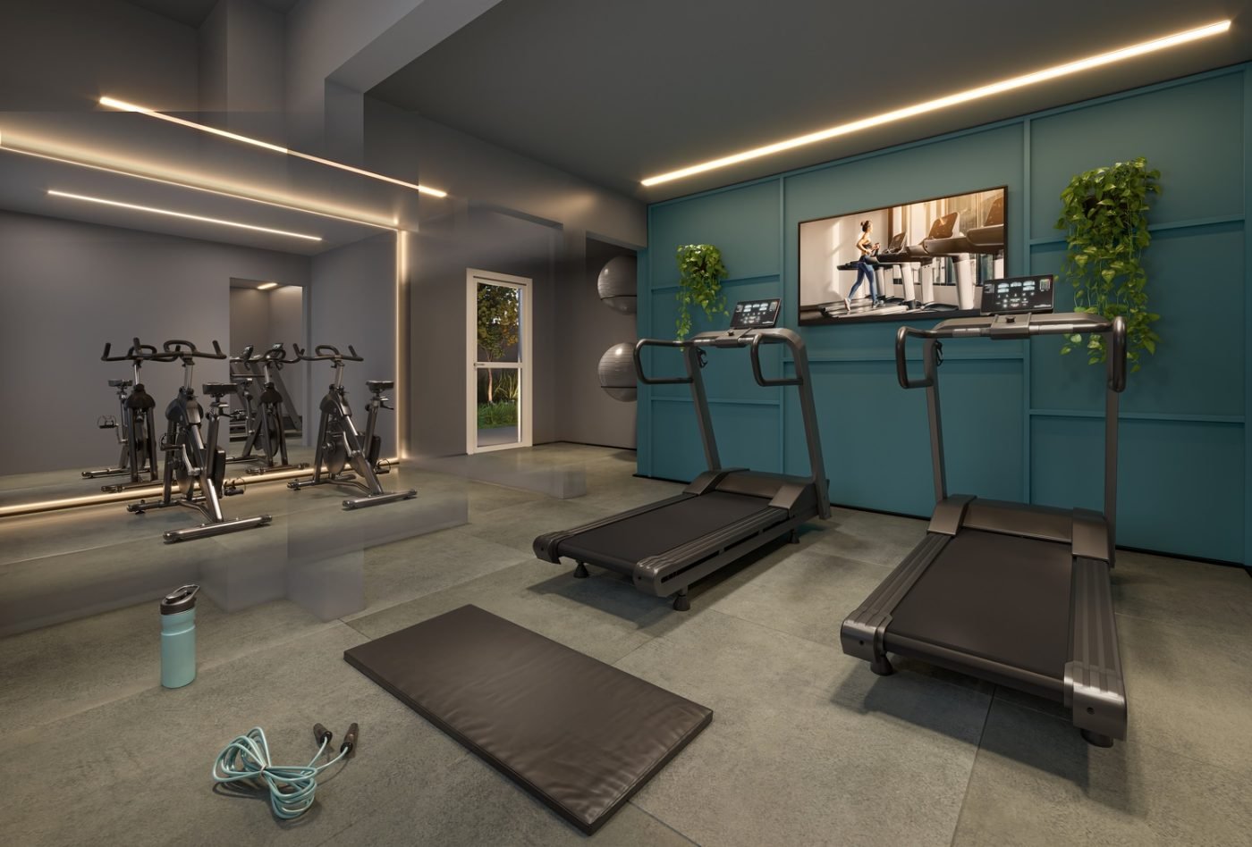 Academia e spinning do Vivaz Mooca, Vivaz na Mooca, perspectiva ilustrativa