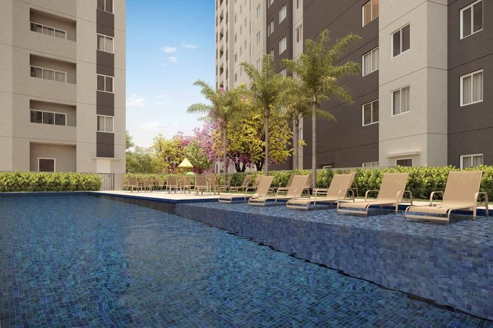 Piscina do Grand Vivaz Penha, Vivaz na Penha, perspectiva ilustrativa