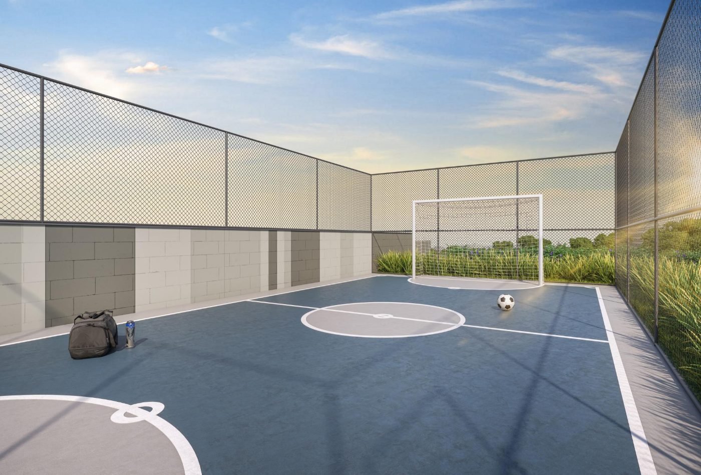 Quadra do Grand Vivaz Jardim França Versalhes, Vivaz no Tucuruvi, perspectiva ilustrativa
