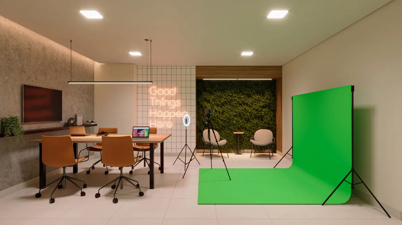 Espaço criação do Zoom Parque Ecológico, perspectiva ilustrativa