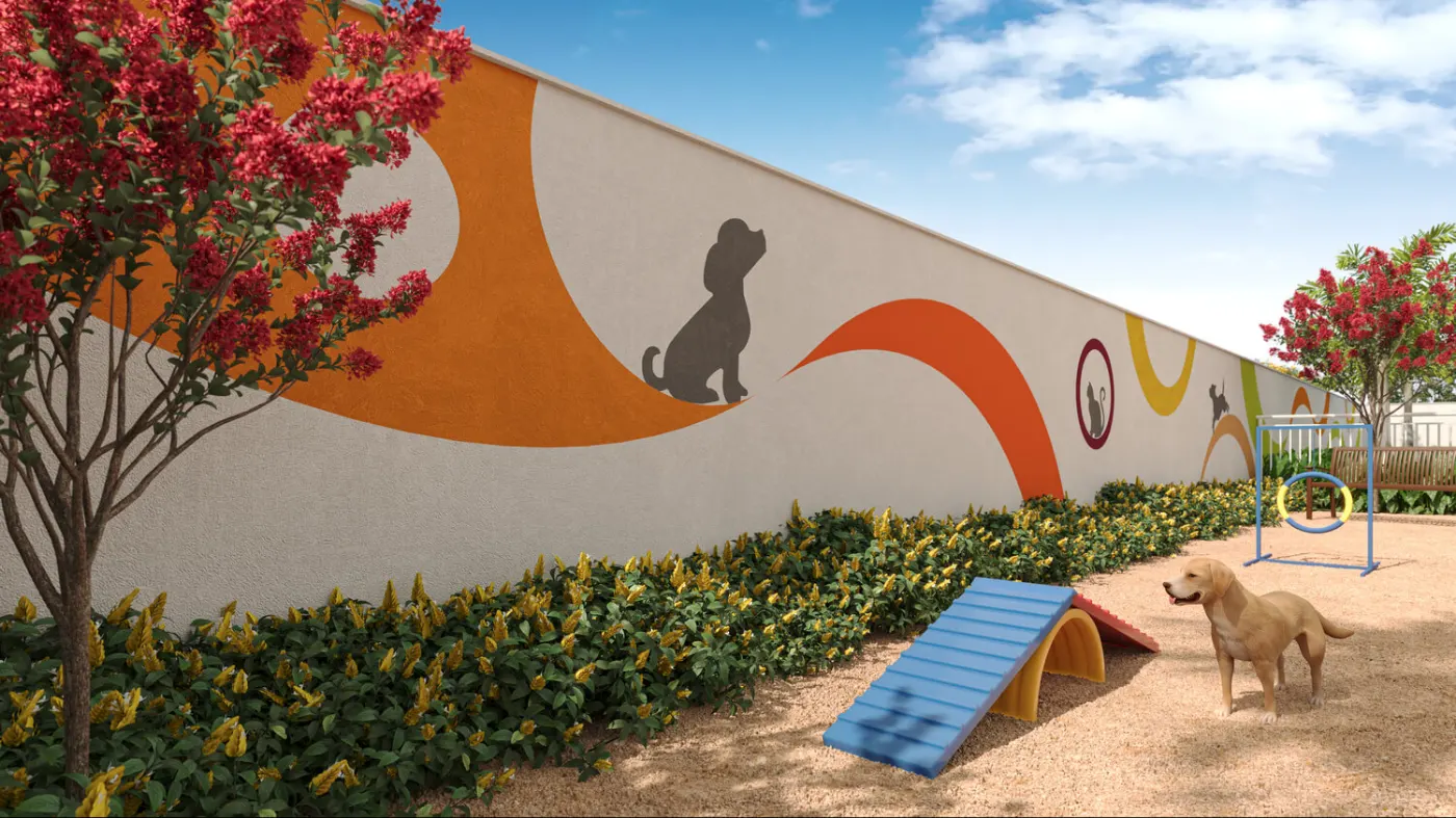 Pet place do Zoom Parque Ecológico, perspectiva ilustrativa